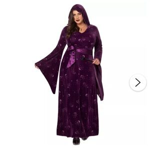 Adult velvet celestial witch costume women’s 1x